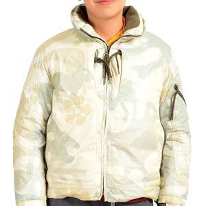 Jet Set Boys Down Military Print Full Zip Jacket Parka Size 6 Years